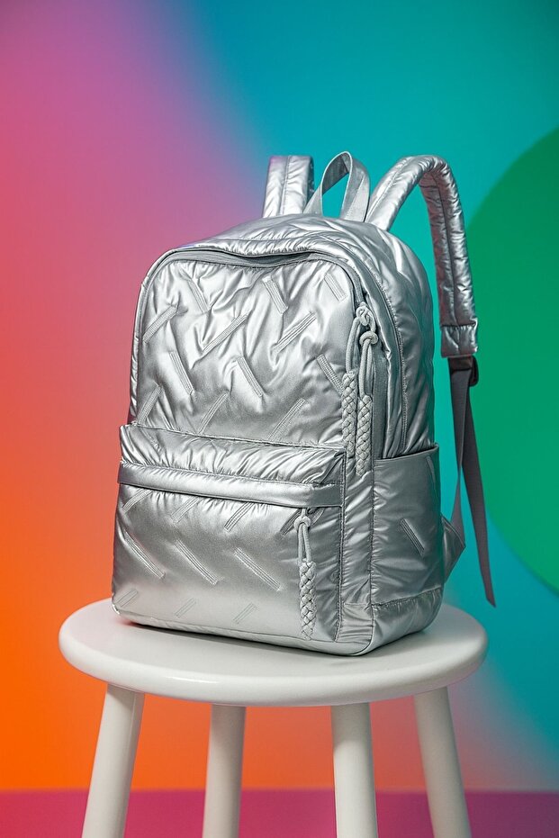 Shiny Backpack Silver - 1