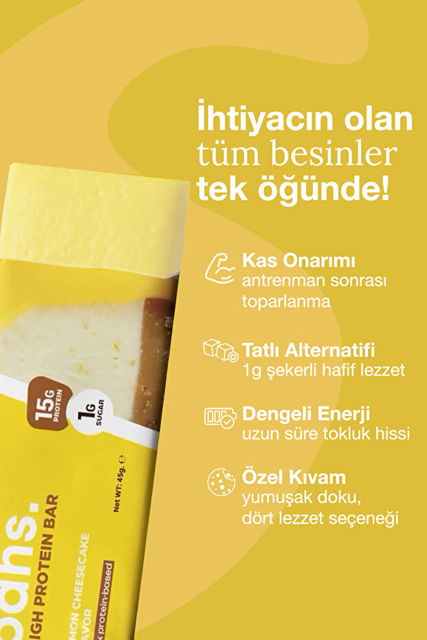 Whey Protein Bar - Lemon Cheesecake - 6
