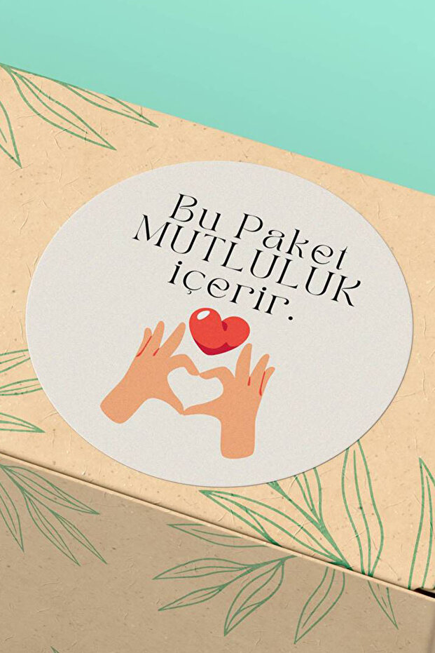 Basic Sense Thank You Sticker Teşekkürler Etiketi Kargo Ambalaj Paketleme Etiketi - 3x3cm 90 Adet - ST2304