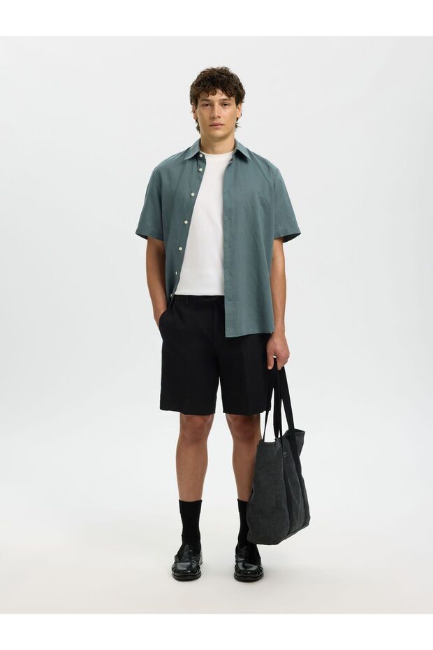 Shorts aus Leinengemisch Regular Fit - 6