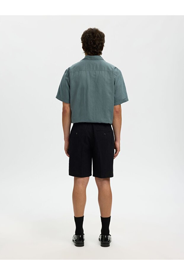 Shorts aus Leinengemisch Regular Fit - 3