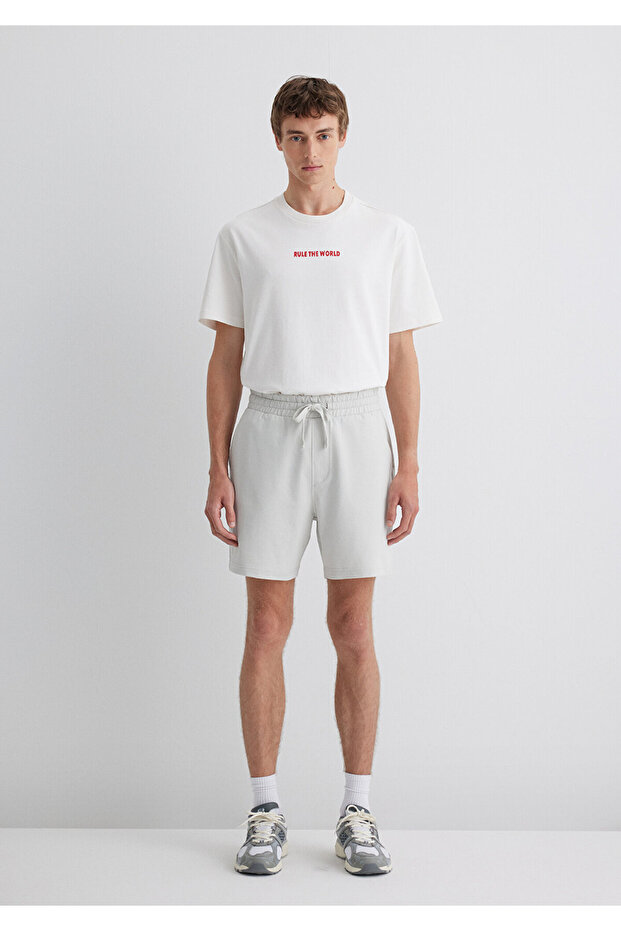 Gri Şort 0410257-70080 - 4