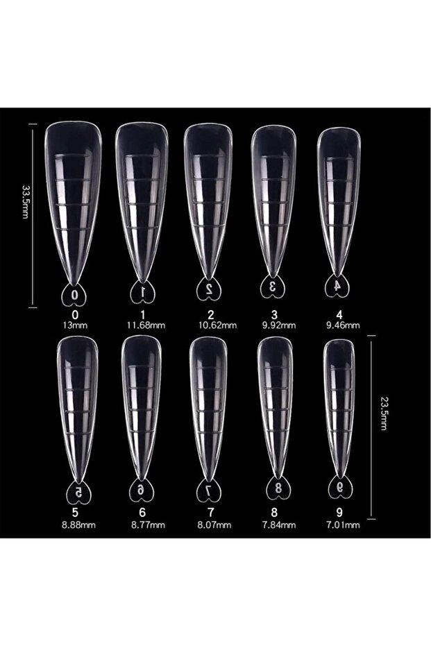 100'lü Stiletto Dual Form Tips - 2