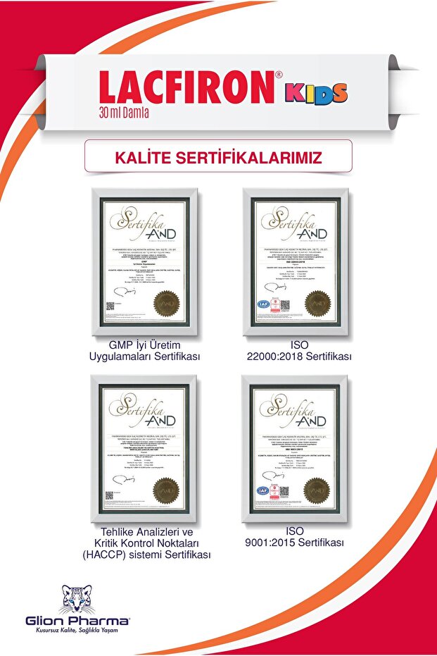 Lacfiron Kids Demir ve Laktoferrin İçeren Takviye Edici Gıda 30ml Damla - 4