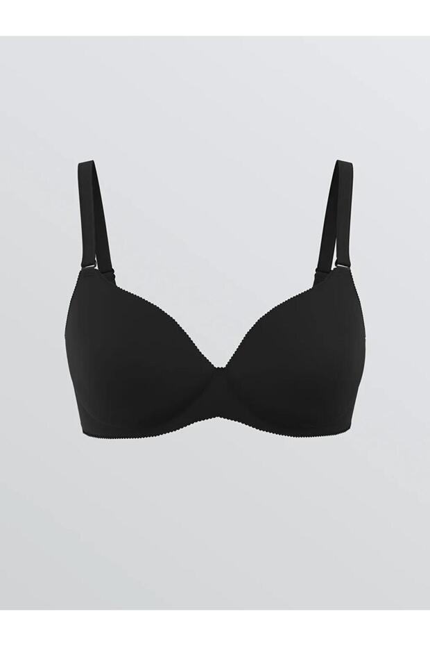 Pink Non-Wired Half Padded Plain T-Shirt Bra (S6)