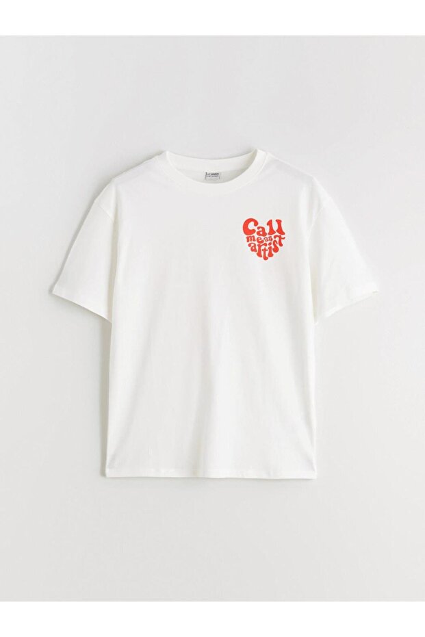Black Printed Girls' T-Shirt (S6)