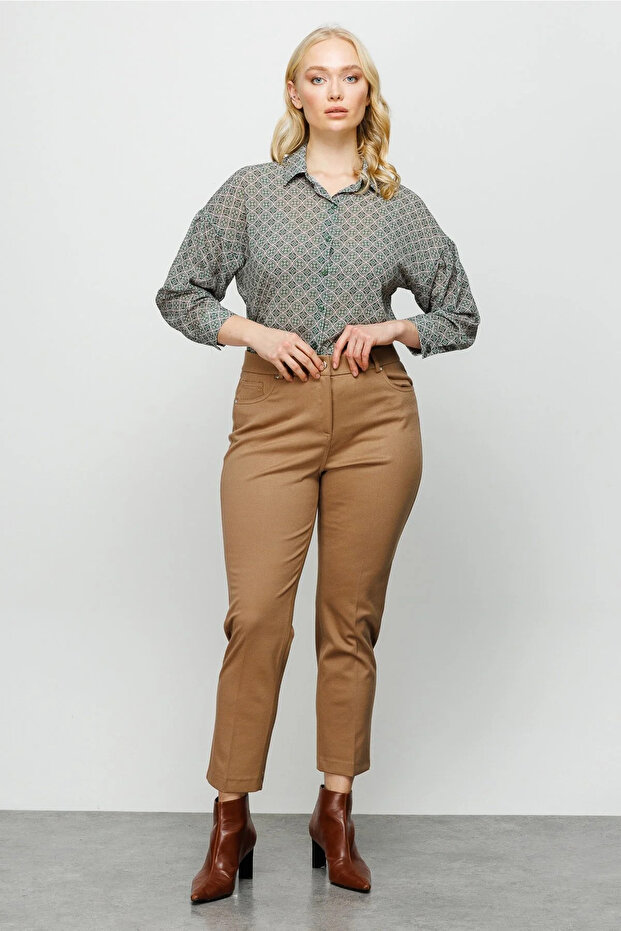 بنطلون لامع بخمسة جيوب - 3