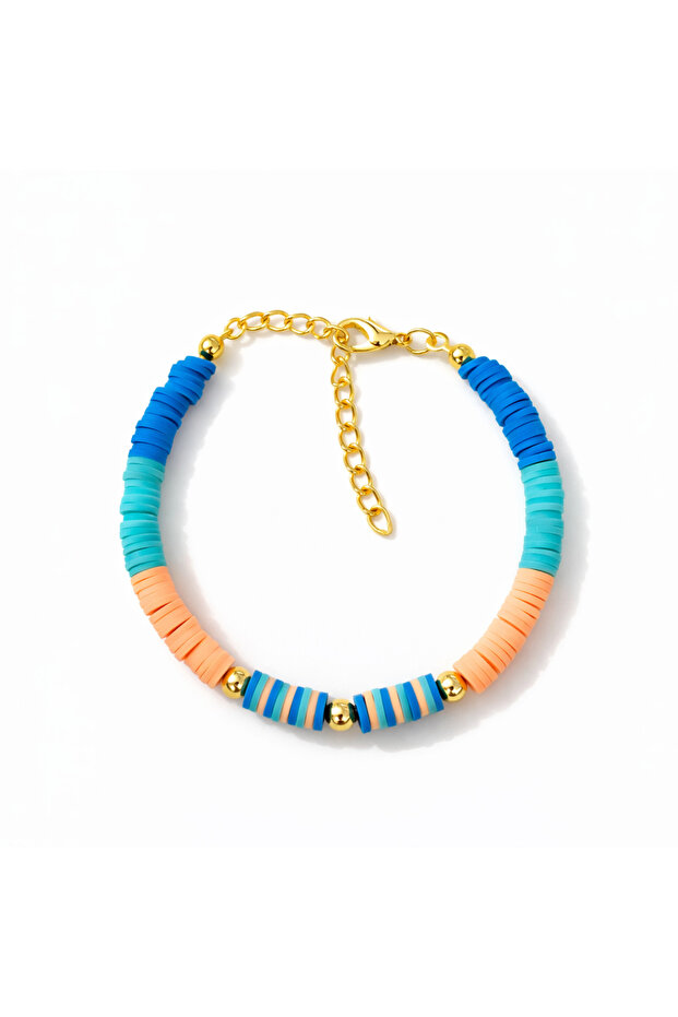 Colorful Fimo Beaded Bracelet |   Summer Bead Bracelet