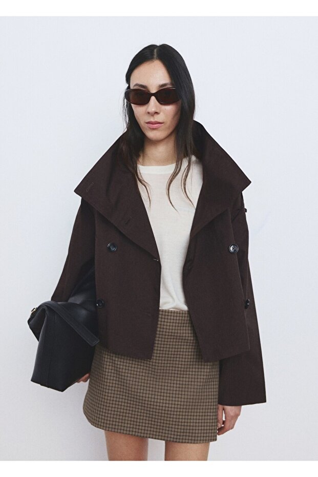 Short houndstooth skirt - 6