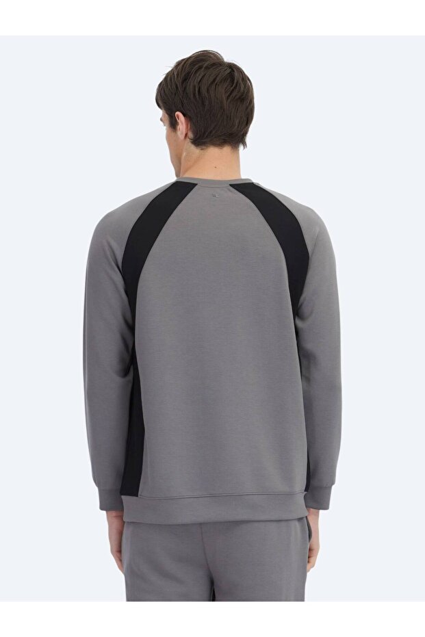 Antrasit Bisiklet Yaka Sweatshırt - 5