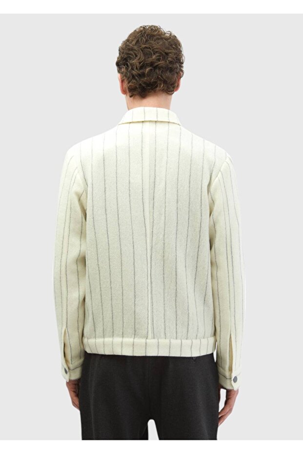 Ekru Gömlek Ceket - 6