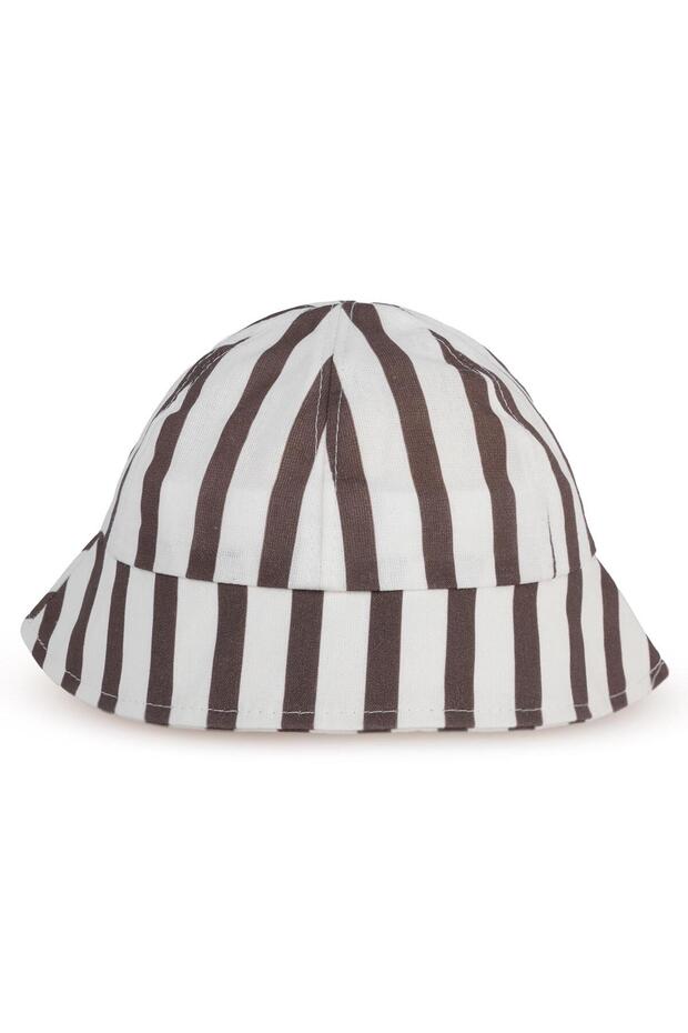 Basic Striped Fedora Hat for Boys 2-5 Years Old - White