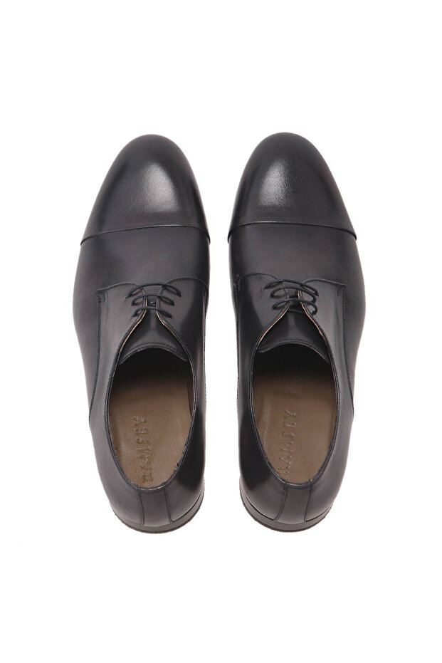 Antrasit Deri Klasik Ayakkabı - 6
