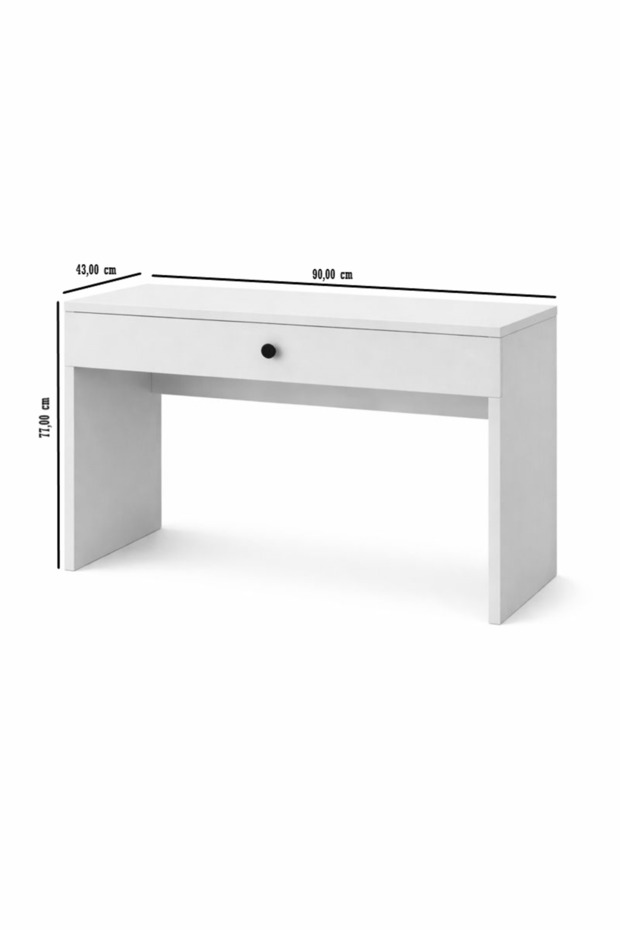 Makyaj Masası Tek çekmeceli Beyaz - 5