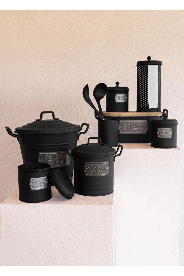 Bread Storage Container - Black - 4