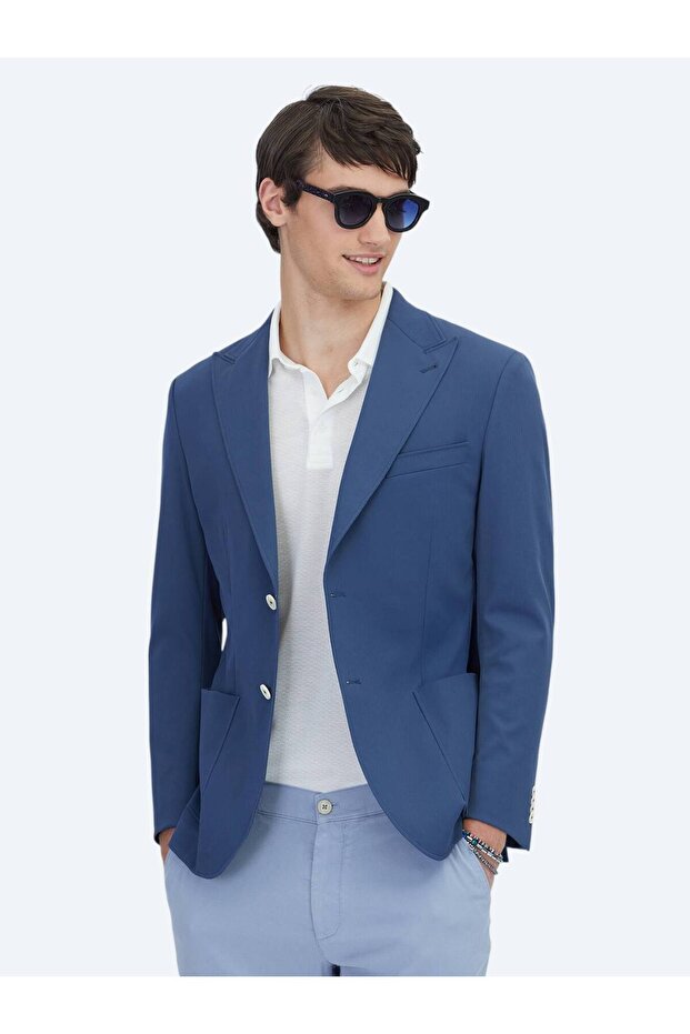 سترة نيلي منقوشة حديثة - 3