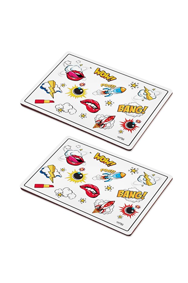 Popart American Service Set of 2