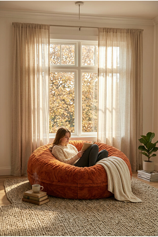 Pufio Dev Boy Rengarenk Dev Puf Özel Tasarım - 4