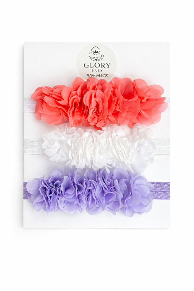 3-Piece Baby Bandana Set Floral