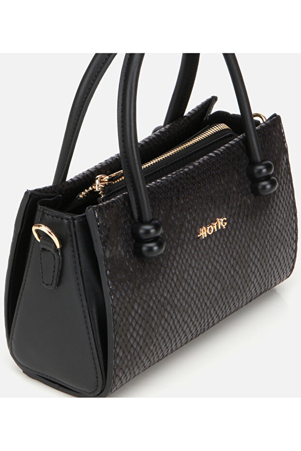 Kadın Siyah Mini Çanta - 6