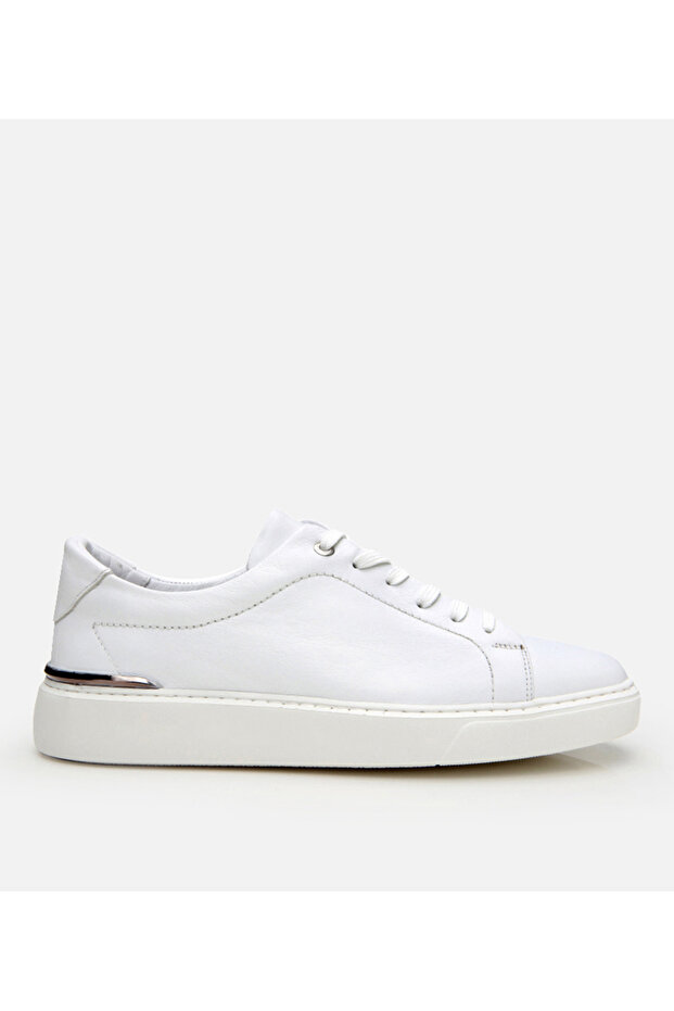 Genuine Leather White Men's Casual Shoes