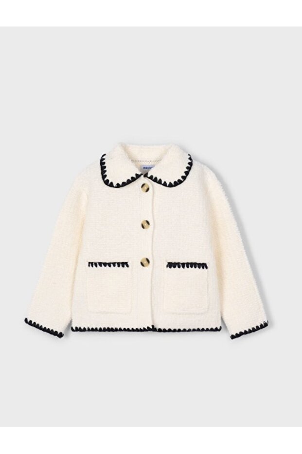 Kız Çocuk İlmekli Örme Ceket - 2