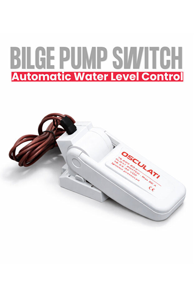 Automatic Bilge Pump Float Switch 12/24V 20A Marine Water Level Control Switch