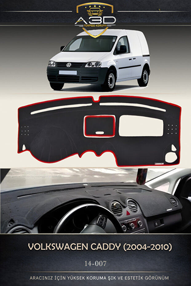 Volkswagen Caddy (2004-2010) Front Chest Panel Dashboard Protection Protective Cover Mat