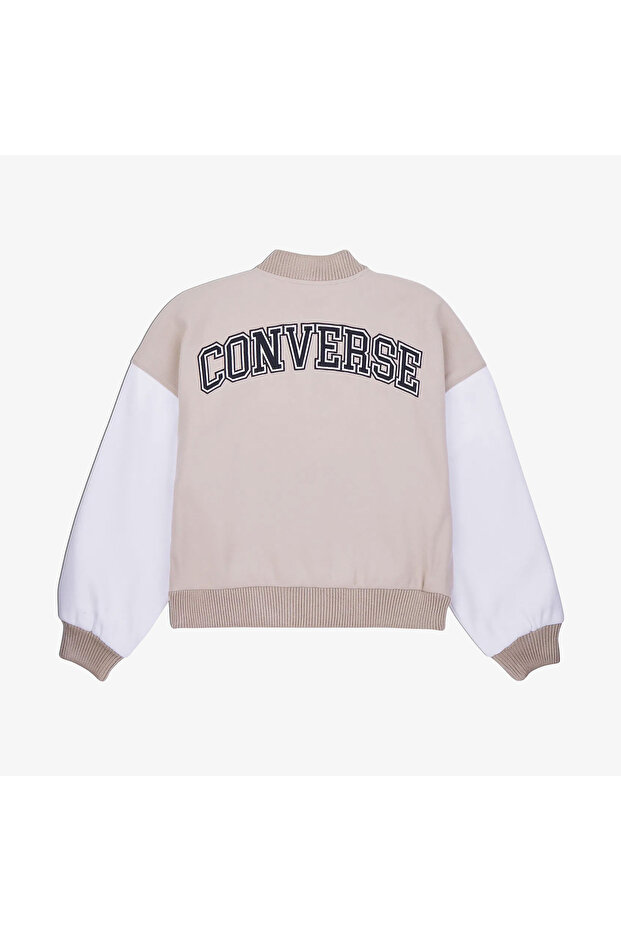 Kadın Dik Yaka Bej Ceket - 3