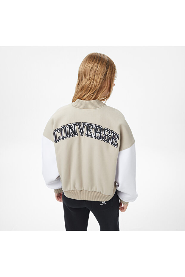 Kadın Dik Yaka Bej Ceket - 2