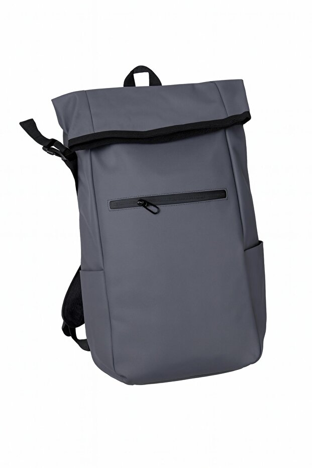 حقيبة ظهر متعددة الوظائف باللون الرمادي - 3