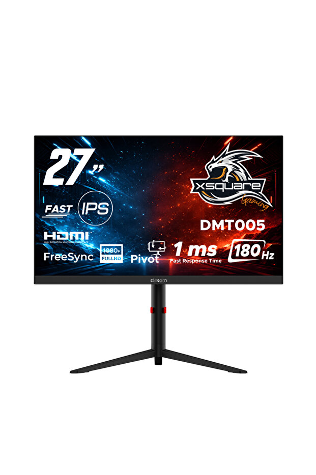 Dexim 27'' 180Hz 1Ms (HDMI+DP) FreeSync Adaptive Sync Full HD Fast IPS Pivot Gaming Monitör - DMT005