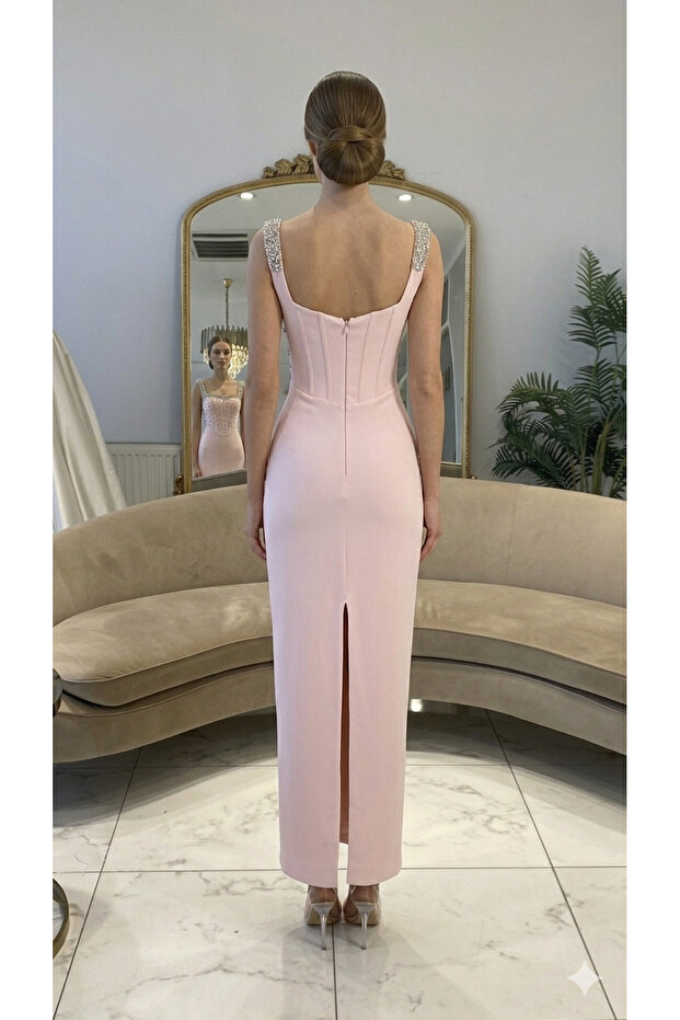 MİDİ ABİYE ELBİSE - 3