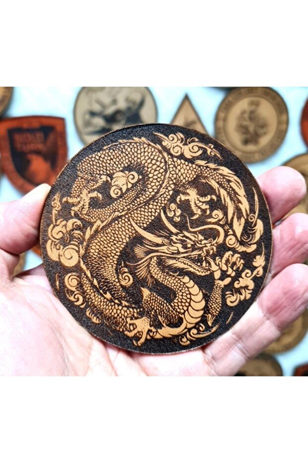 EJDERHA Deri PEÇ - Arma - Askeri Patch - 2