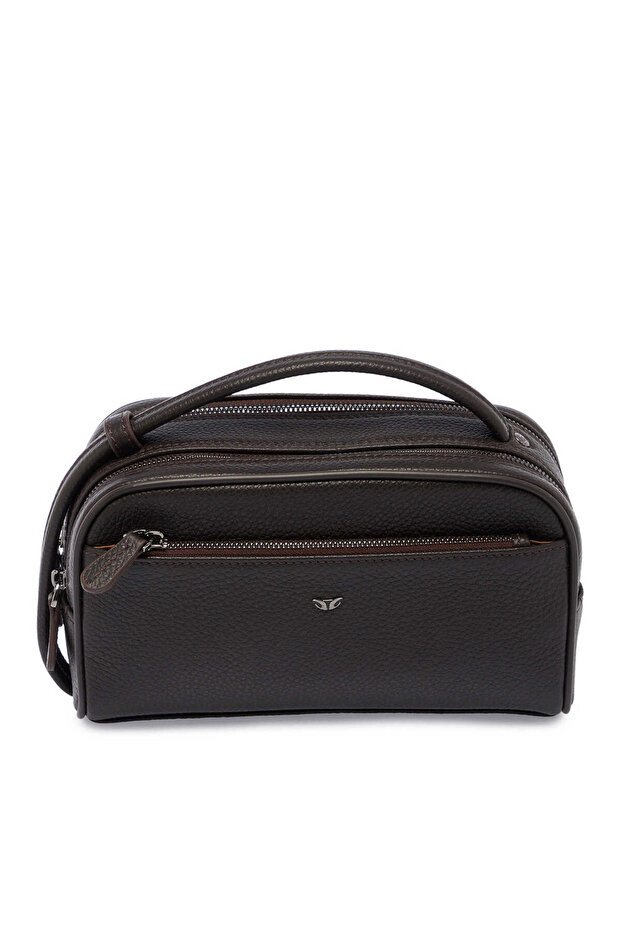 Brown Genuine Leather Men's Portfolio Bag - S1Pc00021510-A42