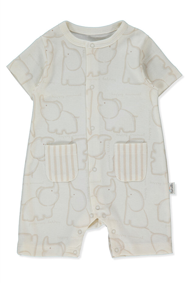 Ri̇bana Golf Jumpsuit (Happy Animal) Beige