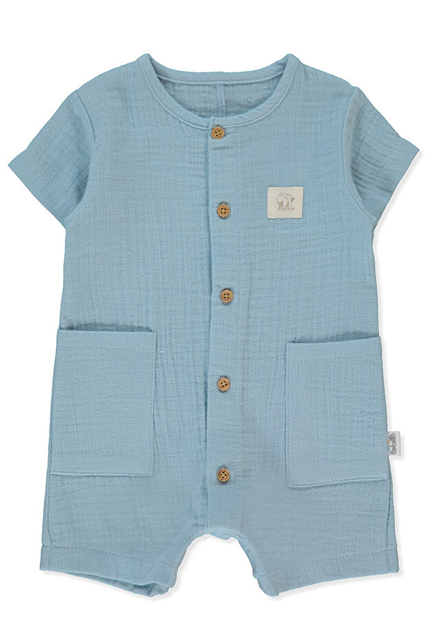 Muslin Golf Jumpsuit (Pillowy) Blue