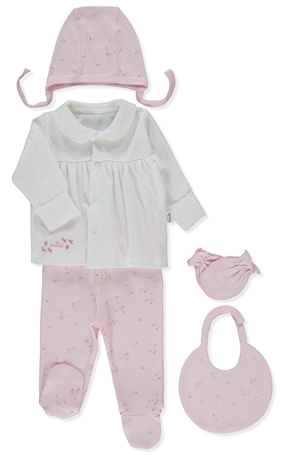 Interlock Zibin Set of 5 (Flower Garden) Pink