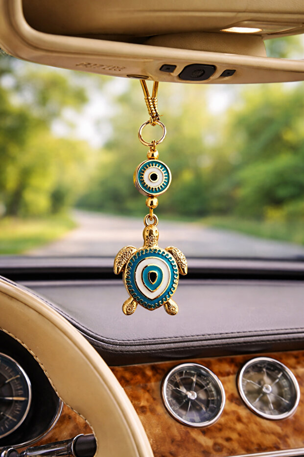 Car Rearview Mirror Ornament - Turtle Figure