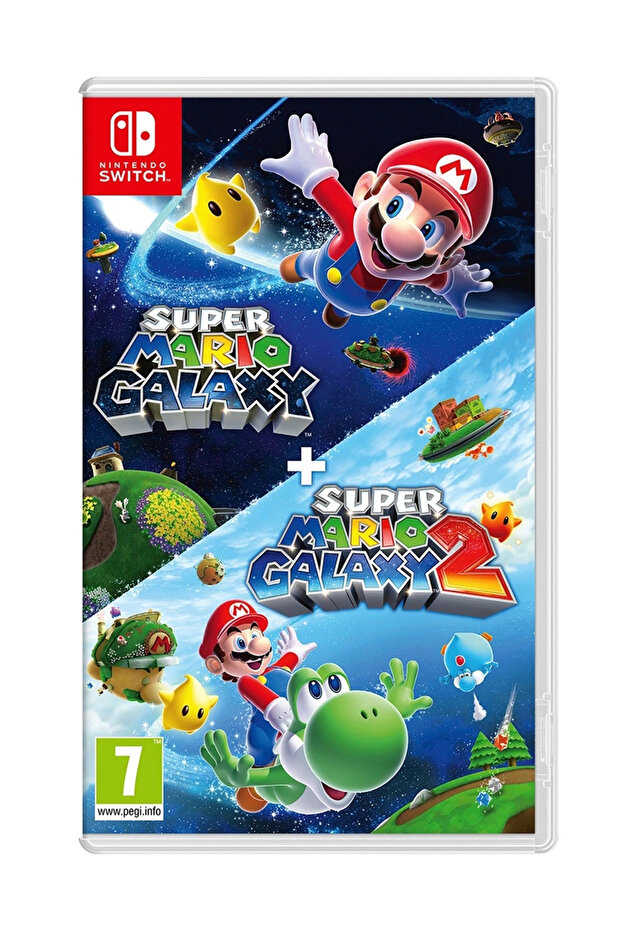 Nintendo Switch Super Mario Galaxy + Super Mario Galaxy 2 Aksiyon Macera Oyunu Genel Dil Desteği
