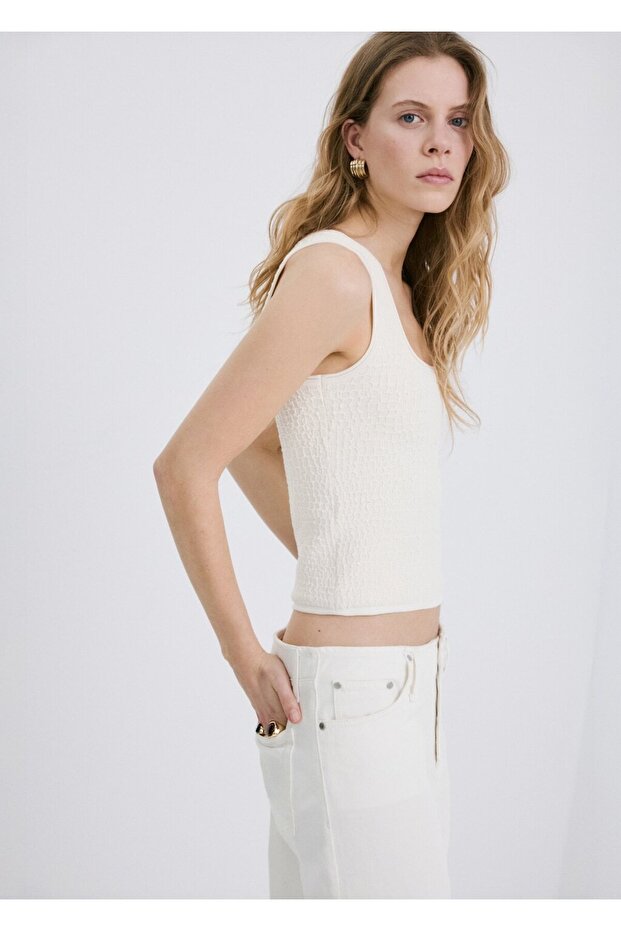 Crocodile knit top - 6