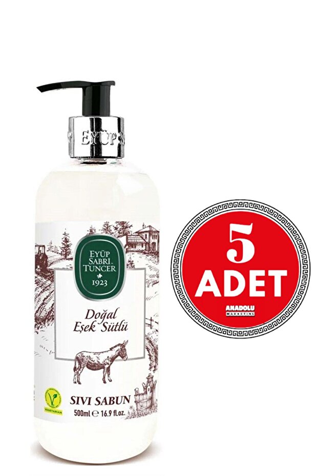 Natural Donkey Milk Liquid Soap 500 ml X 5 Pieces