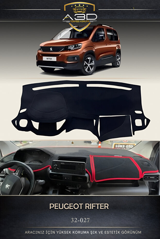 Peugeot Rifter Dashboard Protection Protective Cover Mat Cover Chest Panel