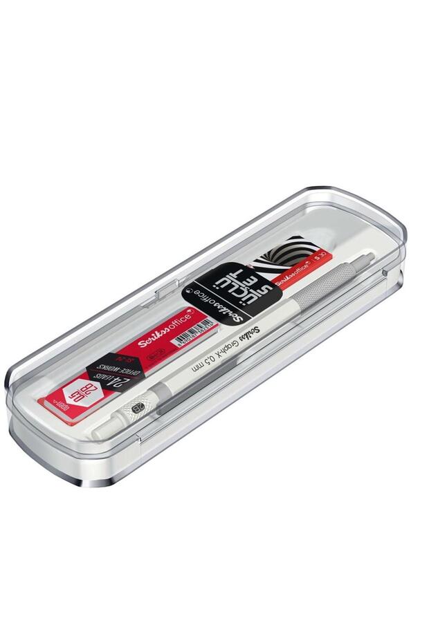 Graph-x Metal 0.5 Mm Versatil Pencil Eraser Tip Set White - 8