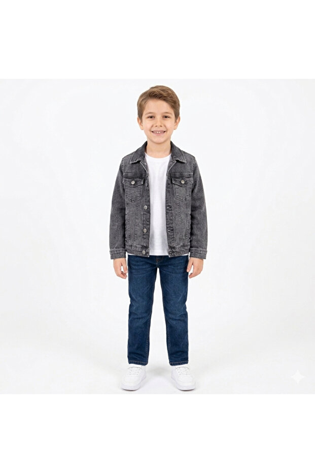 Çocuk Kot Ceket - 1