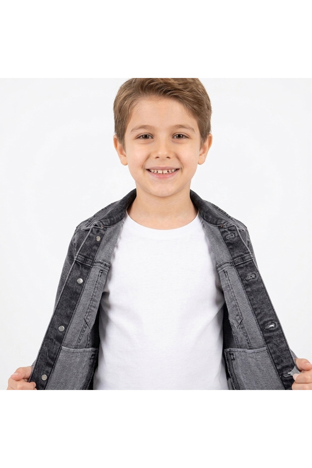 Çocuk Kot Ceket - 2