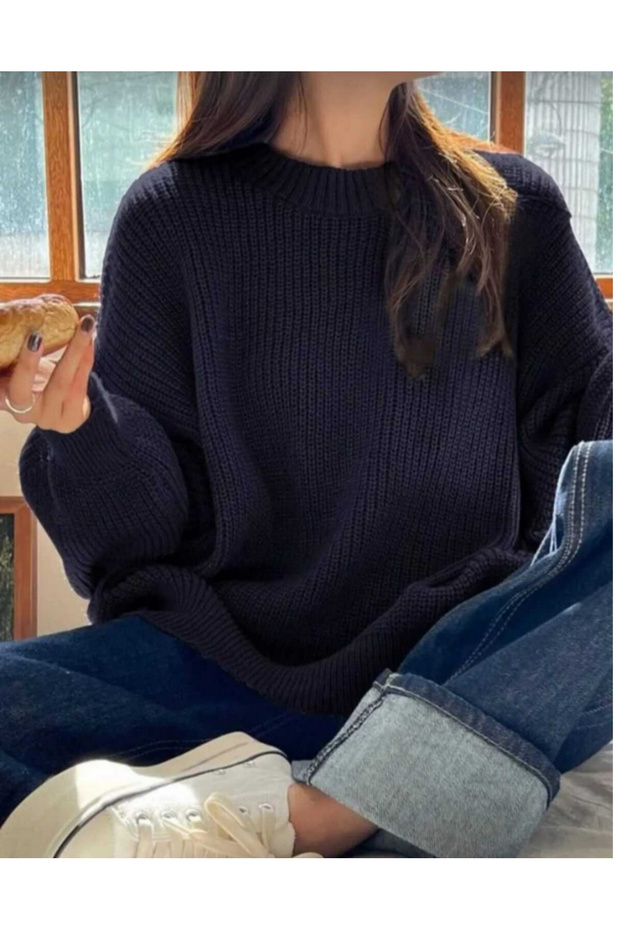 Pulover oversize de damă - 7