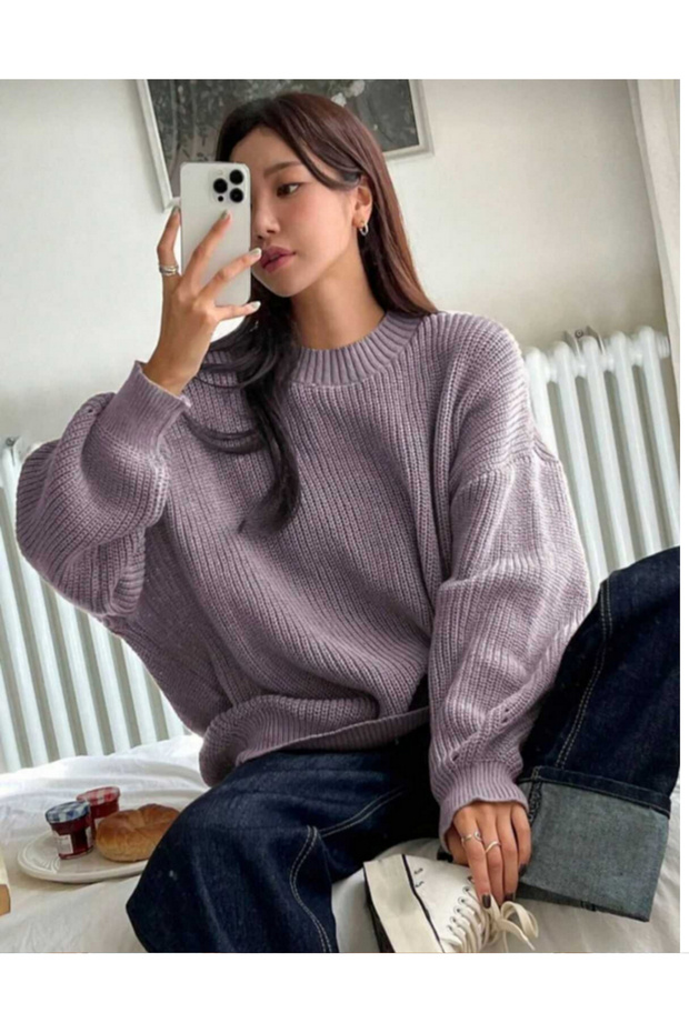 Pulover oversize de damă - 4