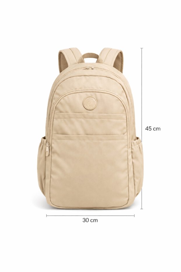 Unisex Crinkle School Backpack Middle School High School University Waterproof Fabric with Laptop Pocket Cty-Lbn-304