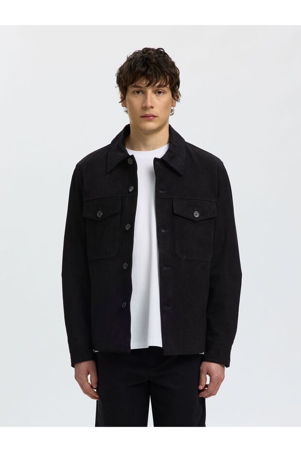Overshirt Wildleder